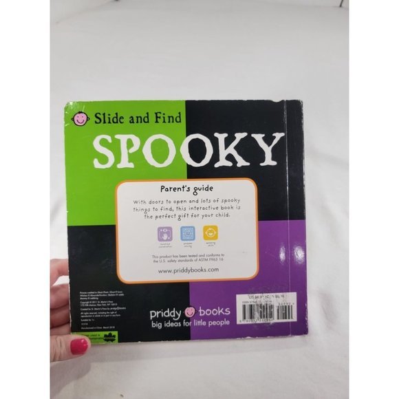 Slide and Find Spooky - Board book By Priddy, Roger Halloween Book for Kids - Picture 5 of 5